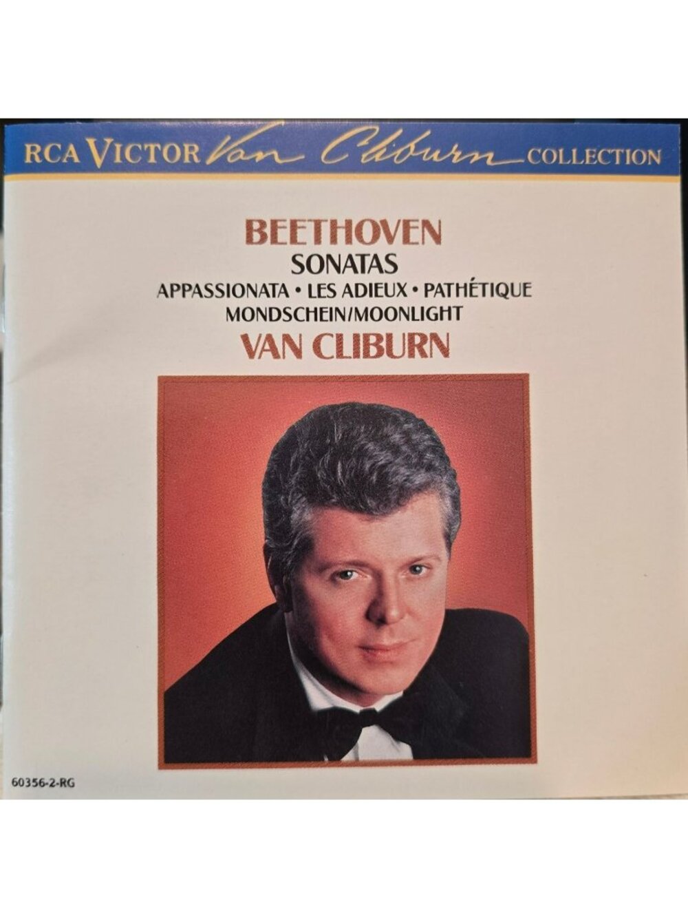 Beethoven Sonatas CD By Van Cliburn – Moonlight Pathetique Appassionata  38078cd
